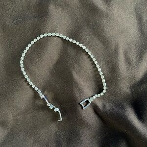 Silver clear stone bracelet